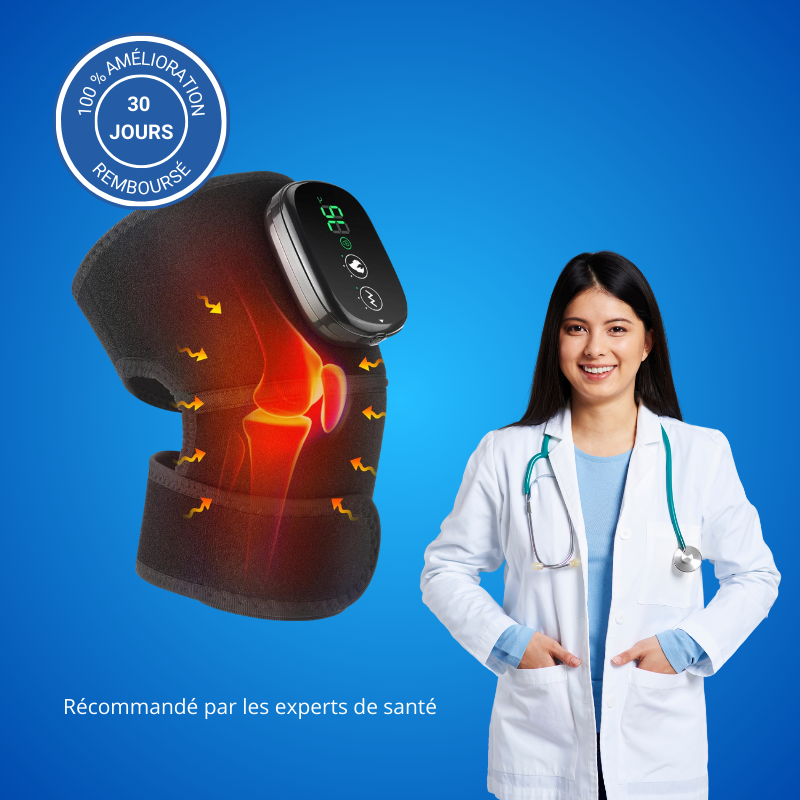 Dites adieu aux douleurs du genou avec notre masseur 3-en-1, recommandé par les professionnels de santé !