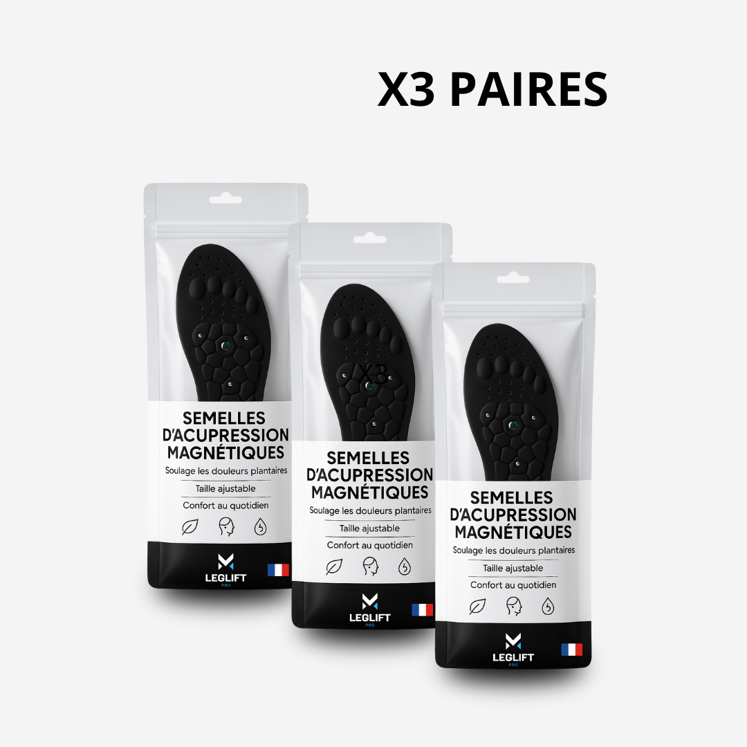 X3 Paires Semelles Anti Douleurs Plantaires