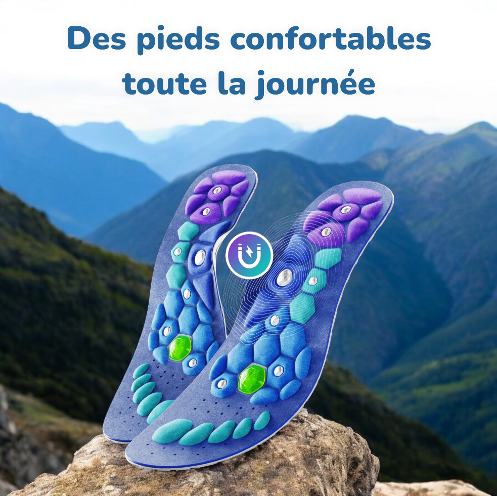 Dites adieu aux douleurs avec nos Semelles d’Acupression Magnétiques