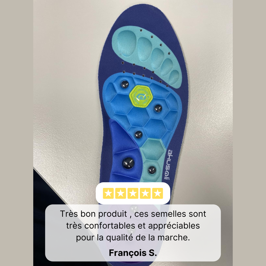Dites adieu aux douleurs avec nos Semelles d’Acupression Magnétiques